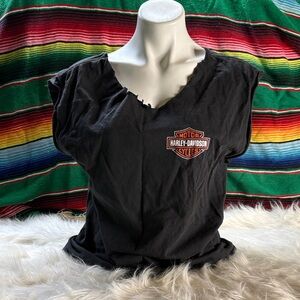 Harley-Davidson Black Tee with Logo Patch